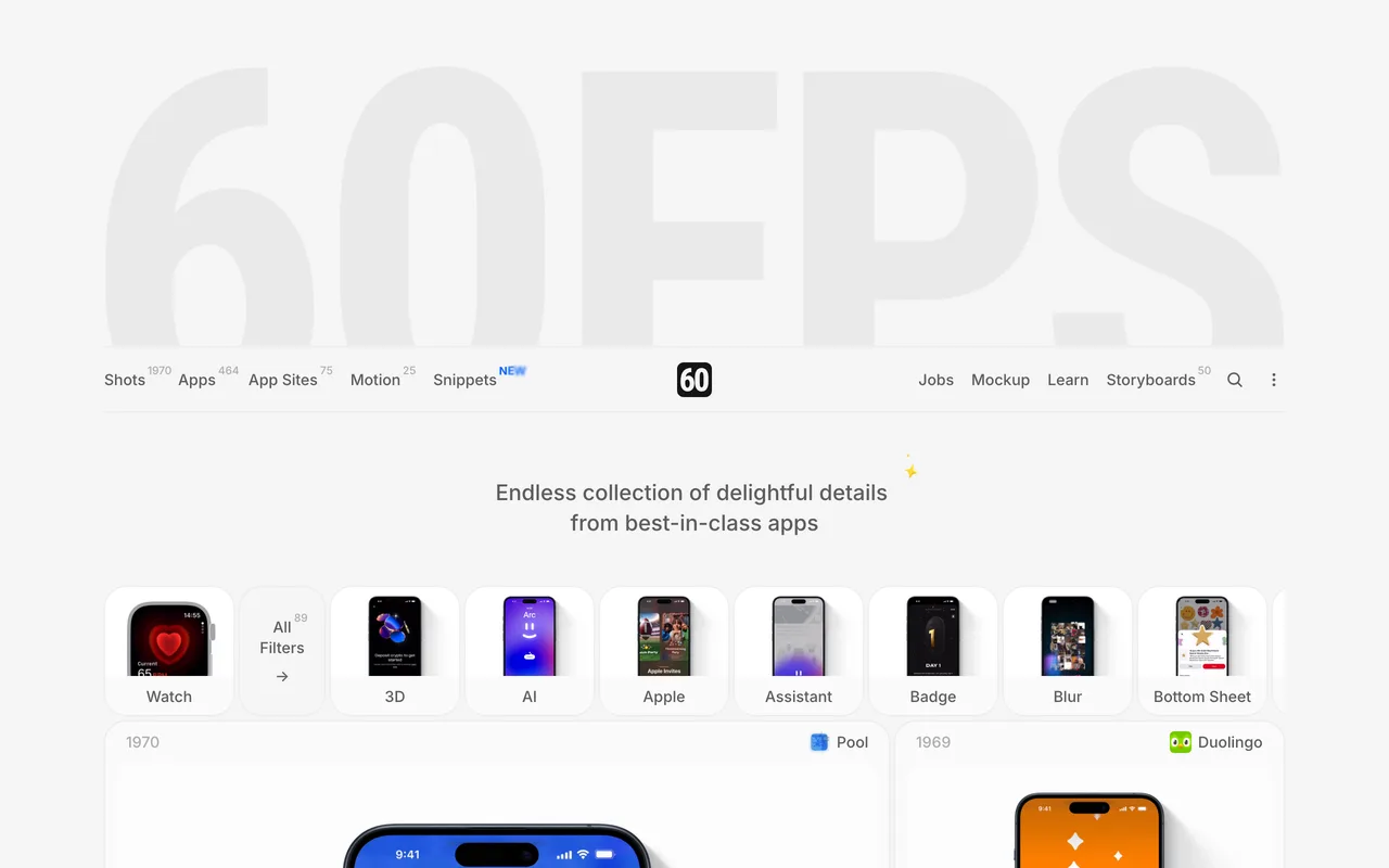 60fps Design preview