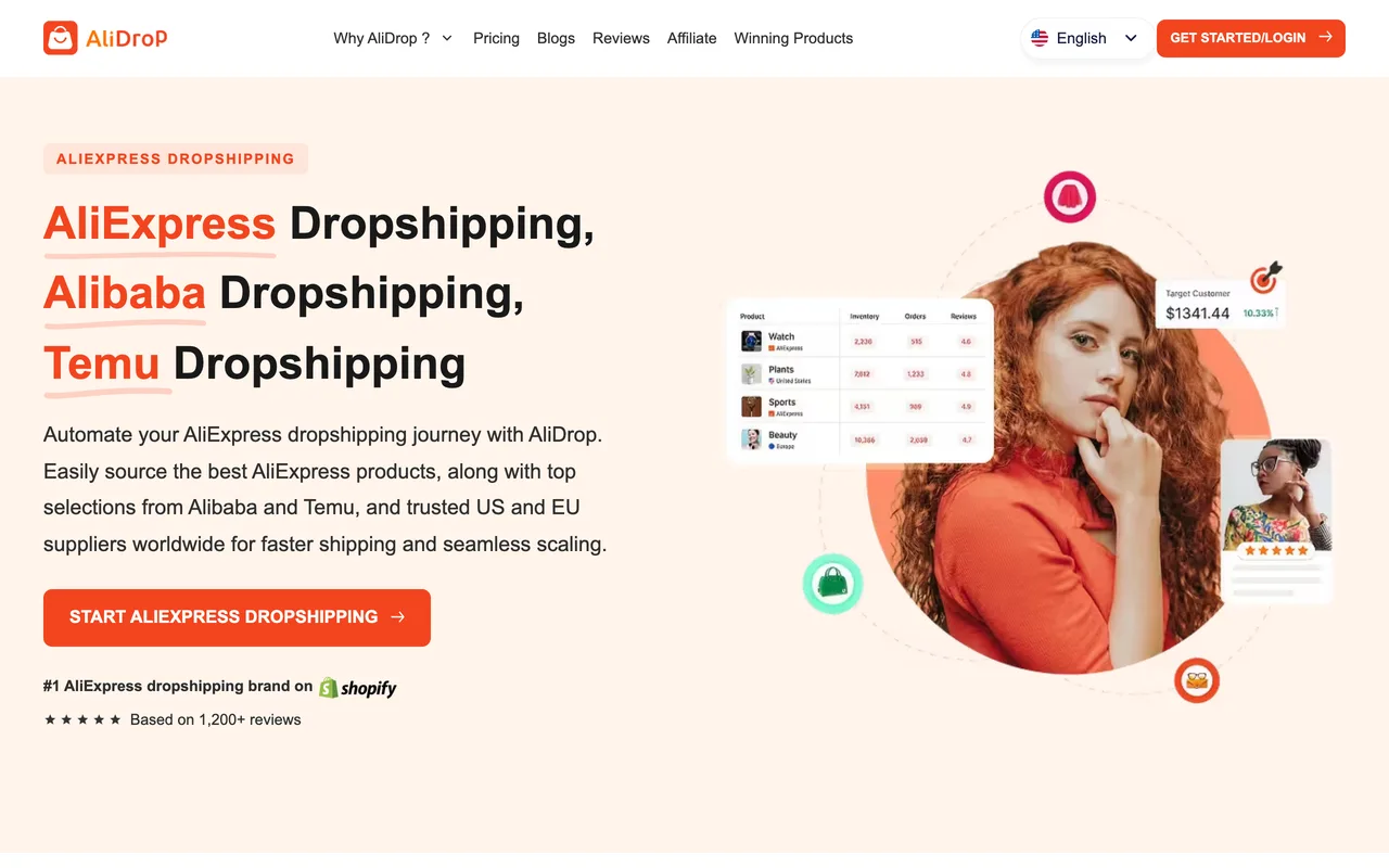 AliDrop preview