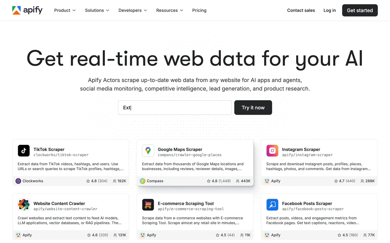 Apify preview