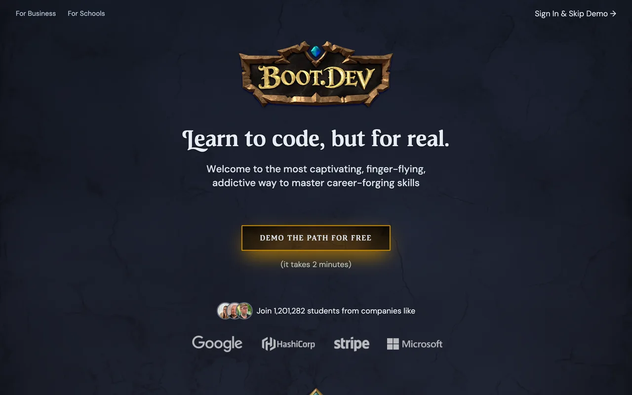 Boot.dev preview