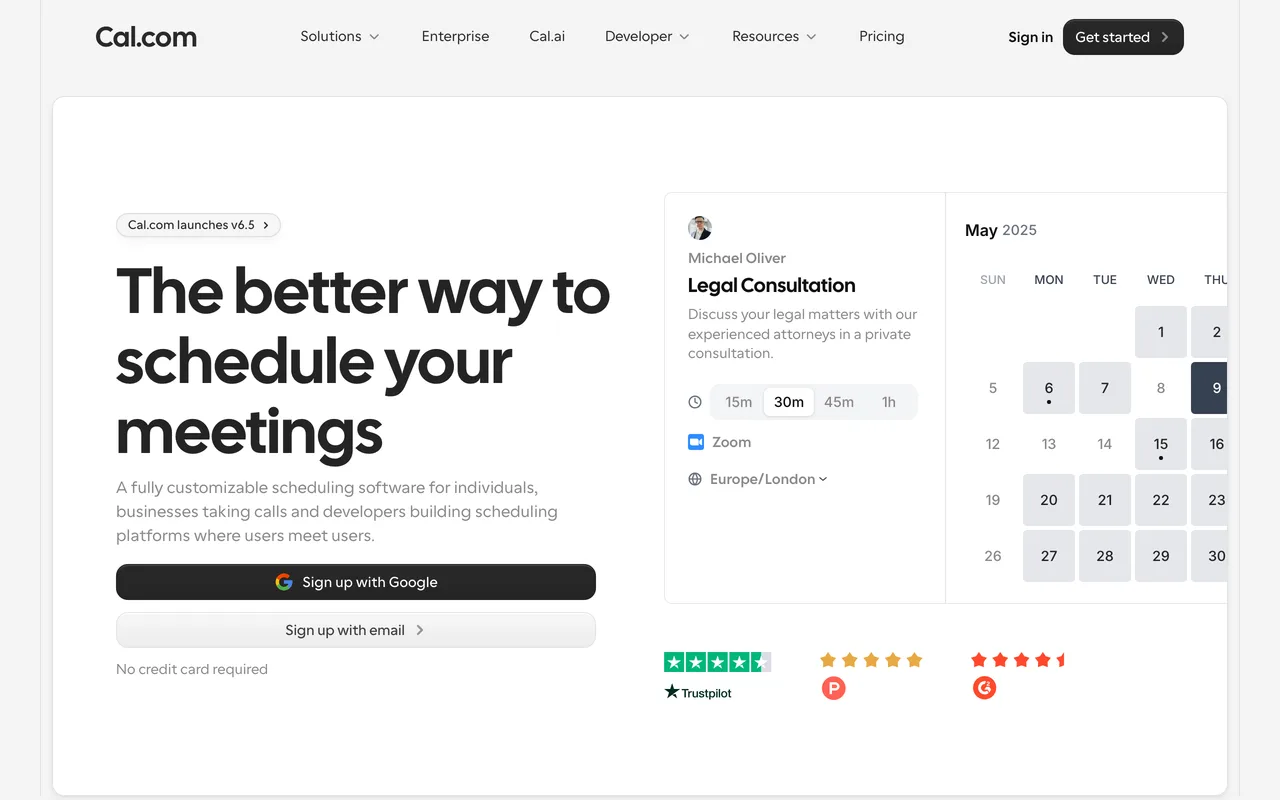 Cal.com preview