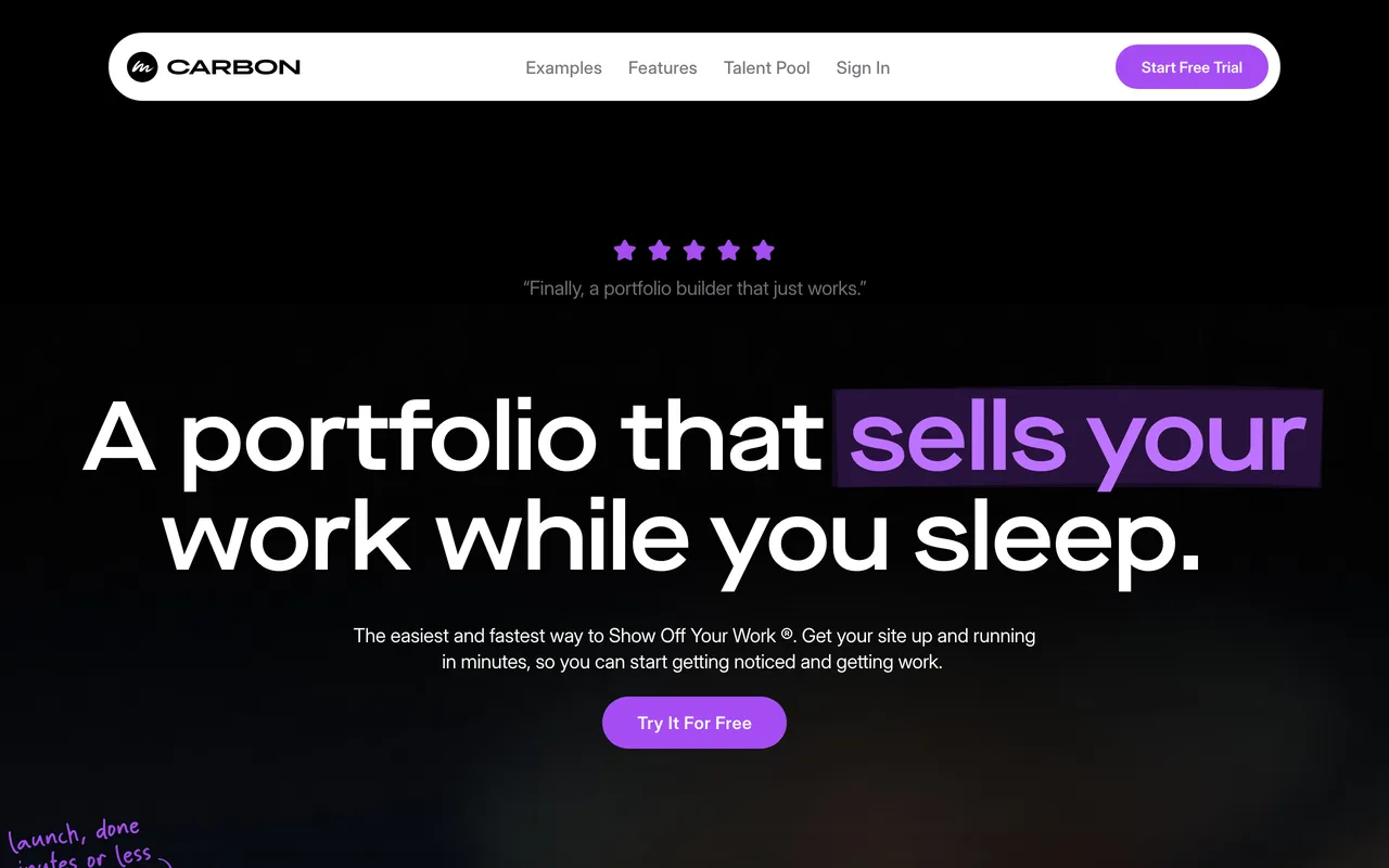 Carbonmade preview