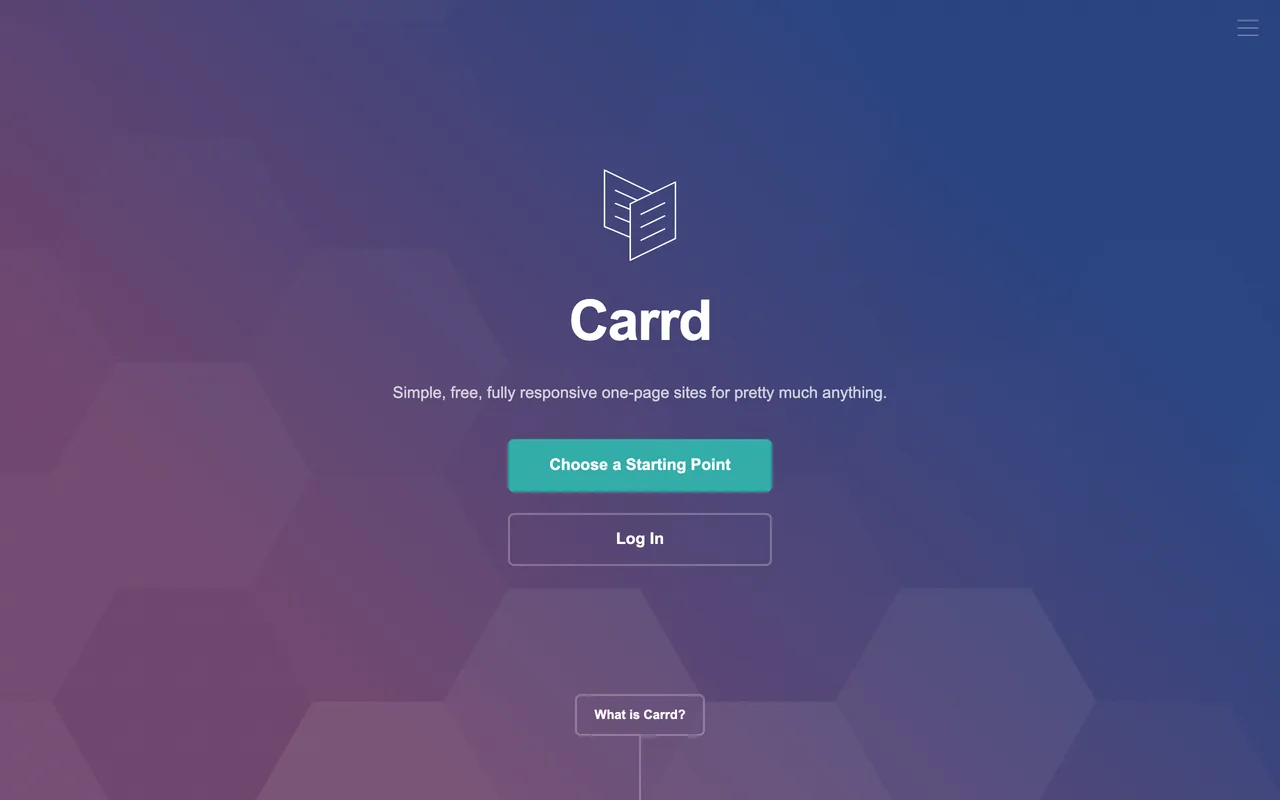 Carrd preview