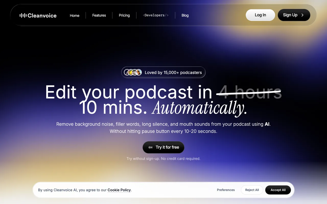 Cleanvoice preview