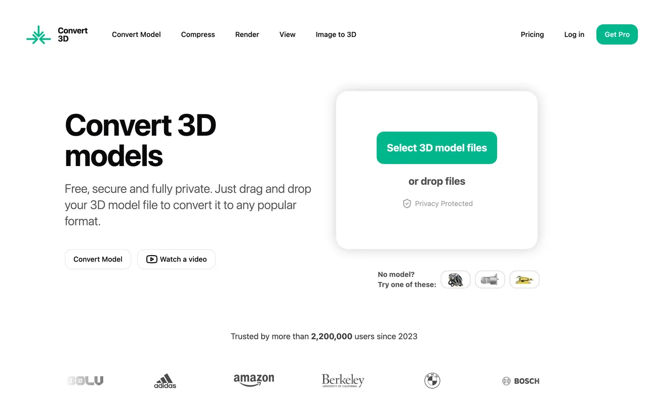 Convert3D preview