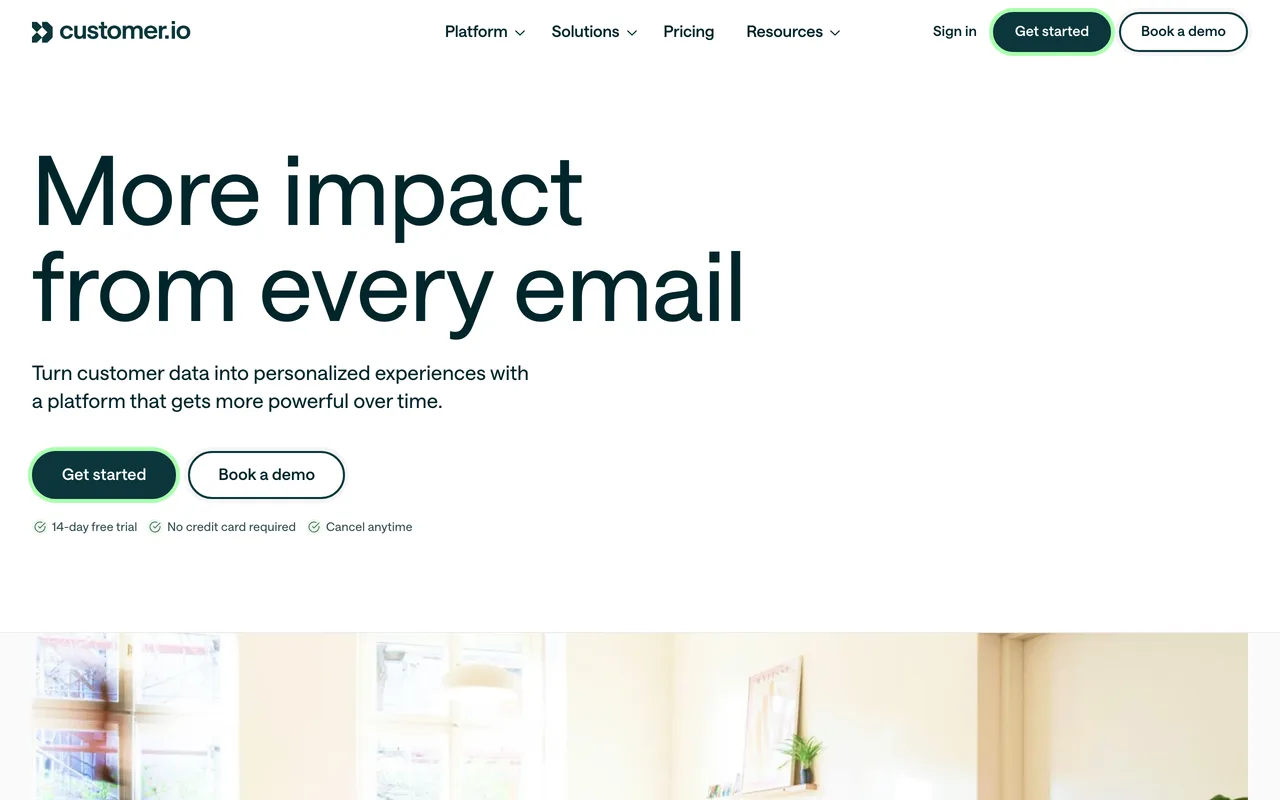 Customer.io preview