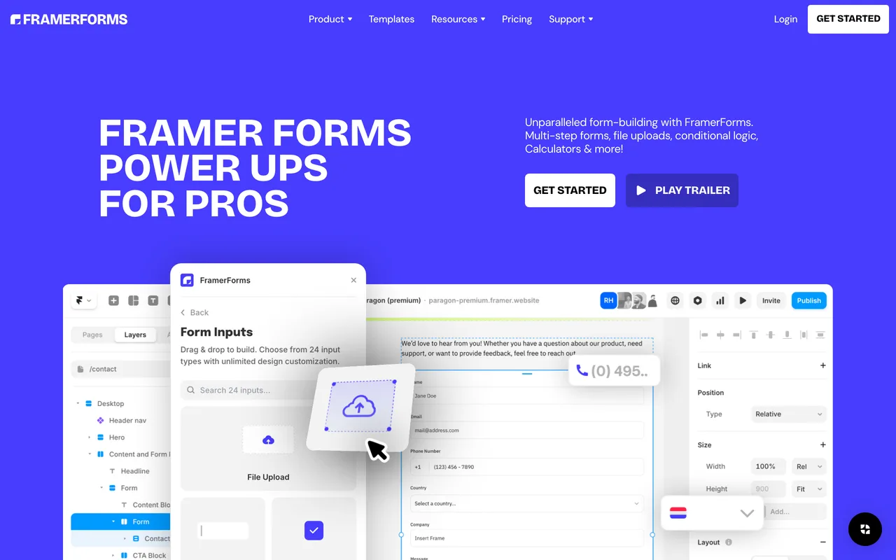 FramerForms preview