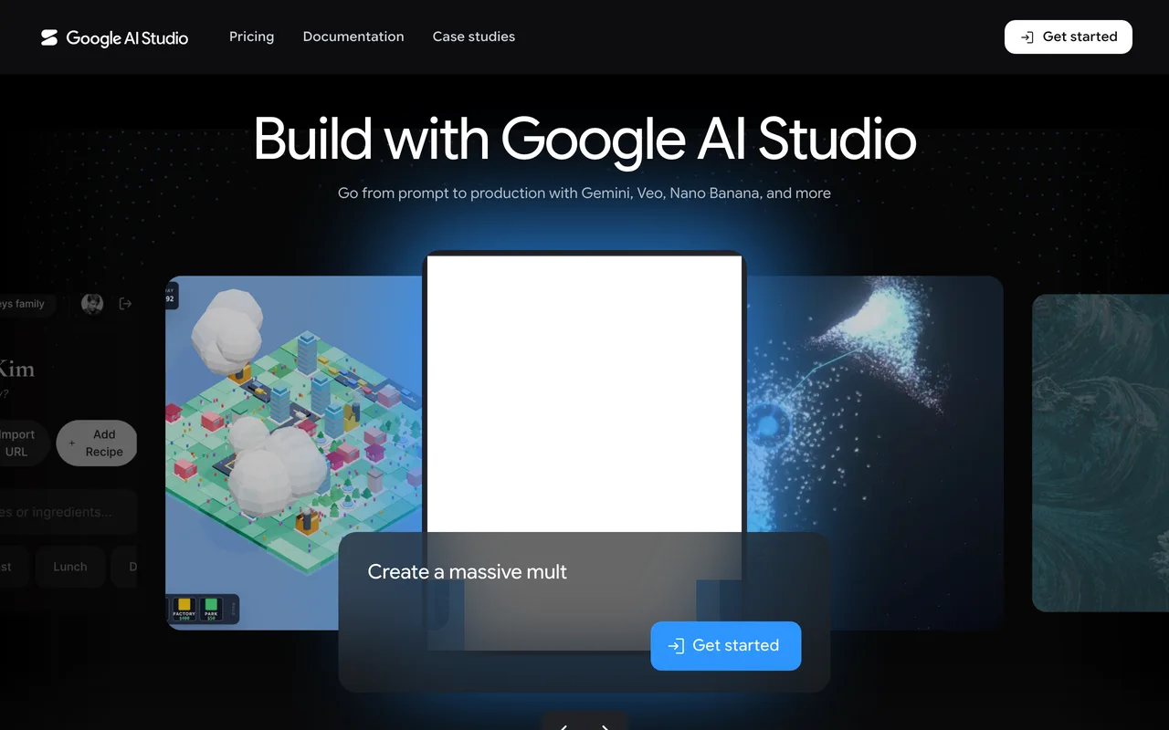 Google AI Studio preview