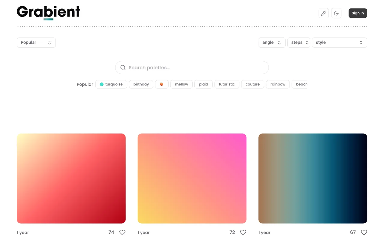 Grabient preview