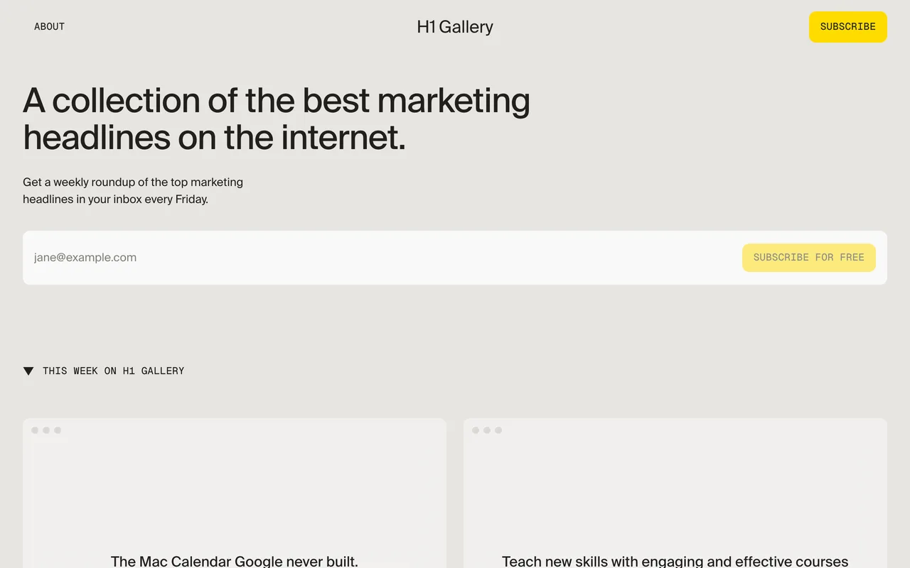 H1 Gallery preview