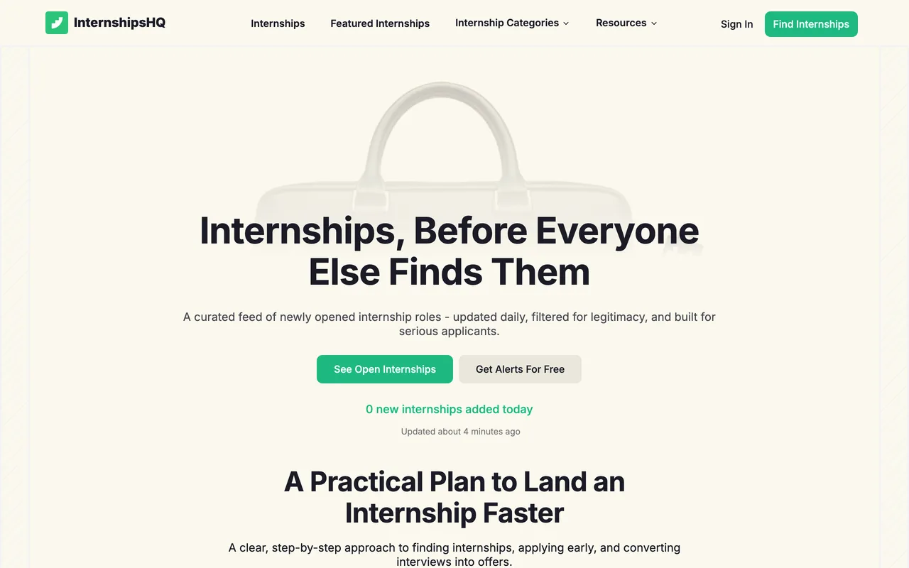 InternshipsHQ preview