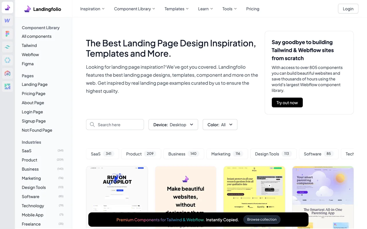Landingfolio preview
