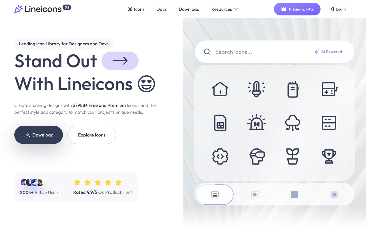 Lineicons preview