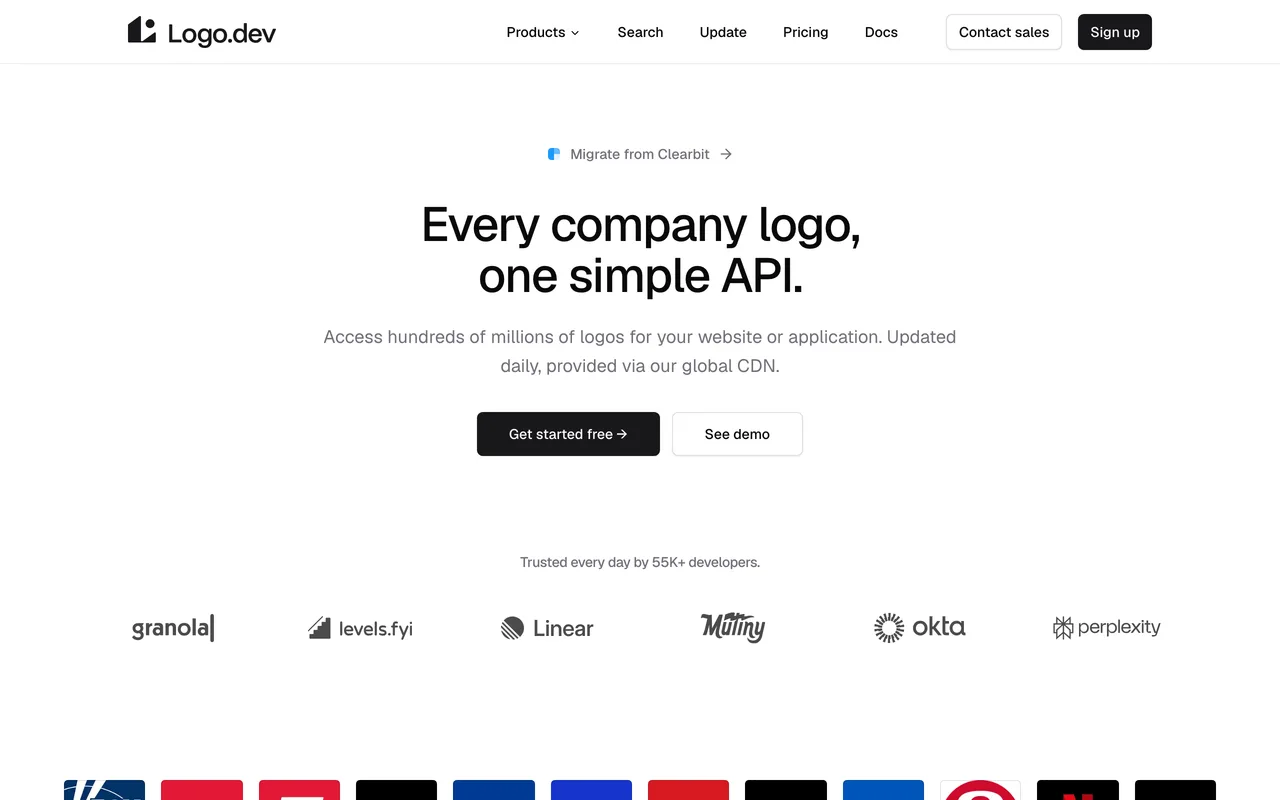 Logo.dev preview