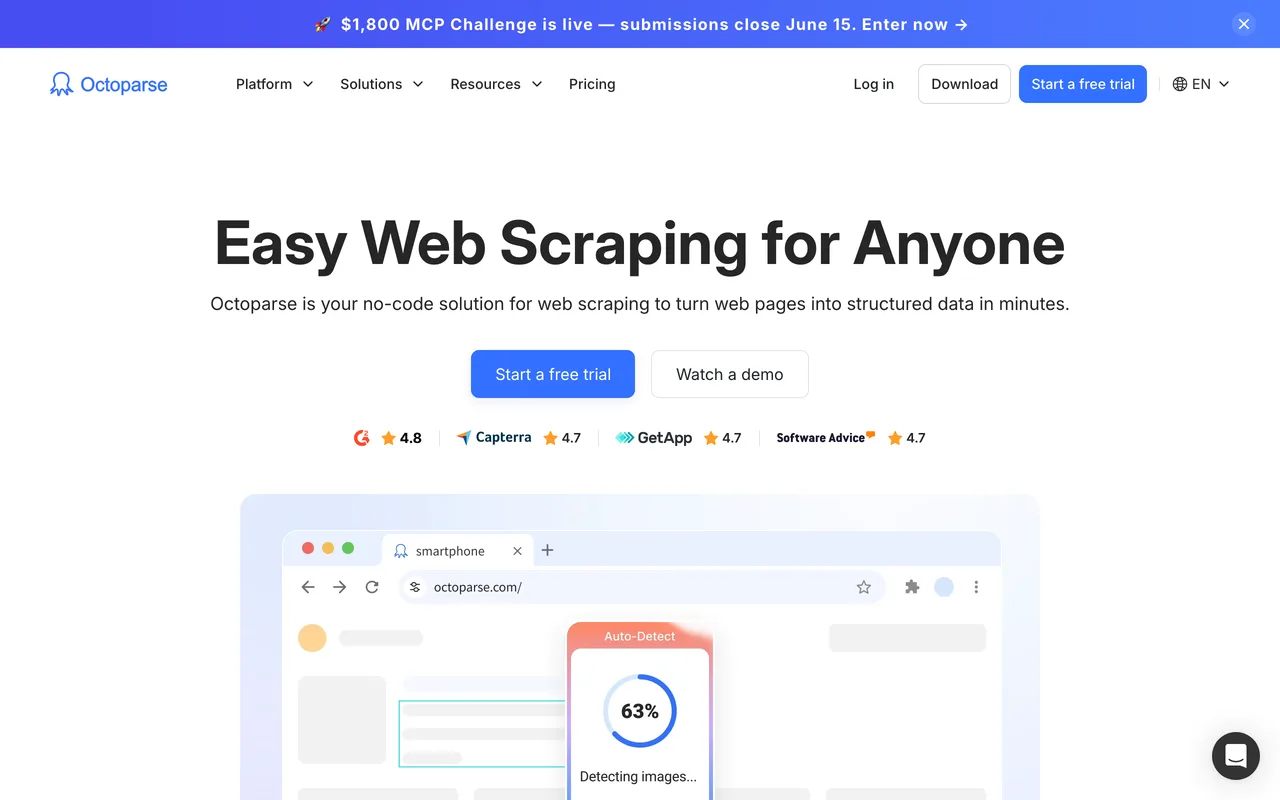 Octoparse preview