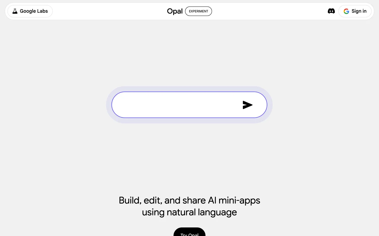 Opal by Google preview