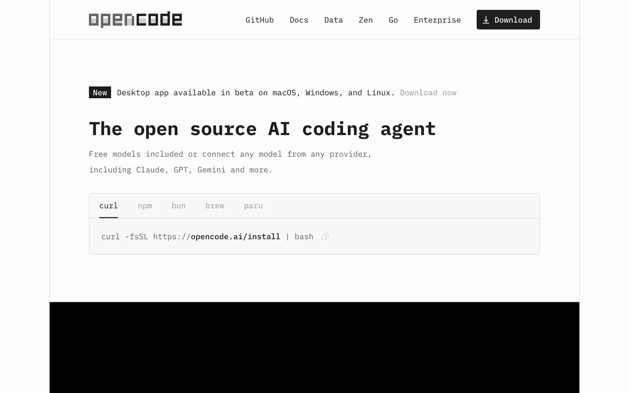 OpenCode preview