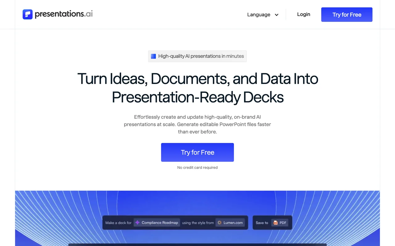 Presentations.AI preview
