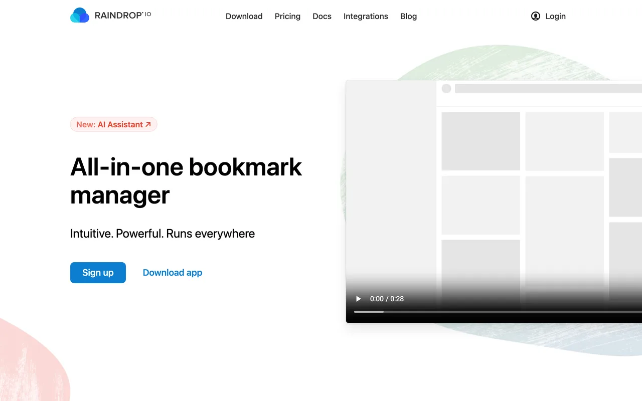 Raindrop.io preview