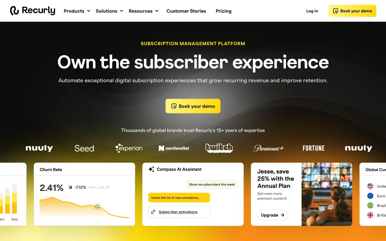 Recurly preview