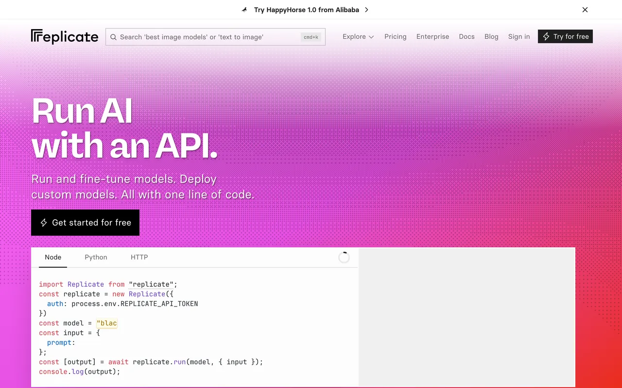 Replicate preview