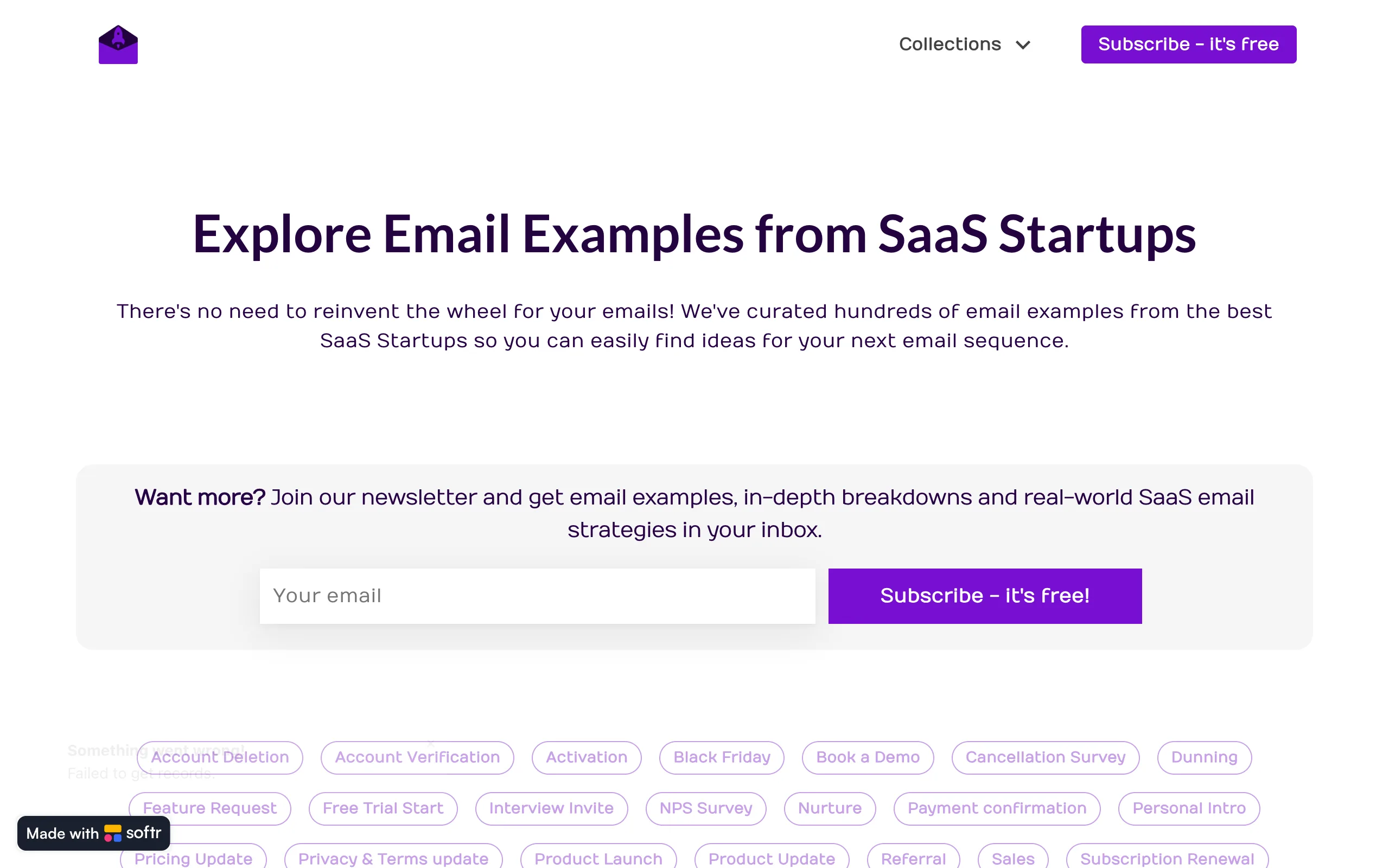 SaaS Emails preview