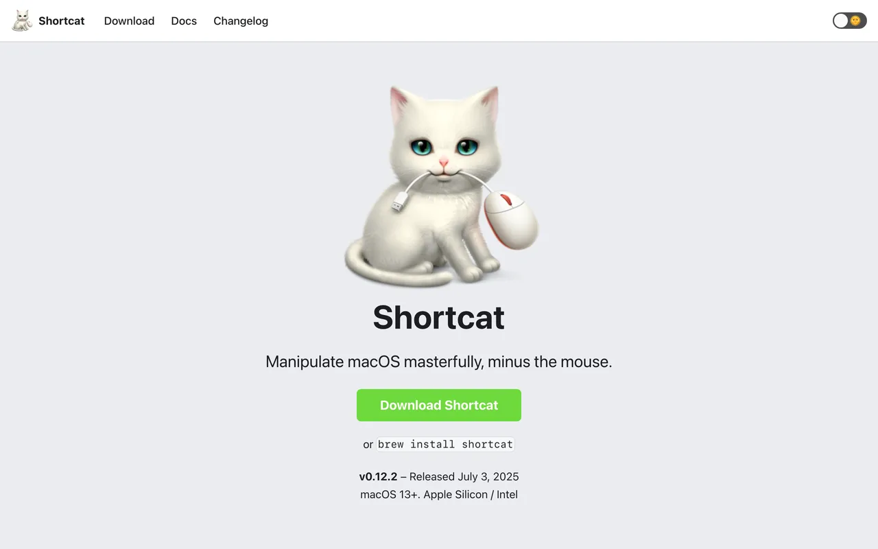 Shortcat preview