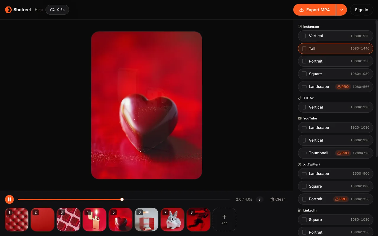 Shotreel preview