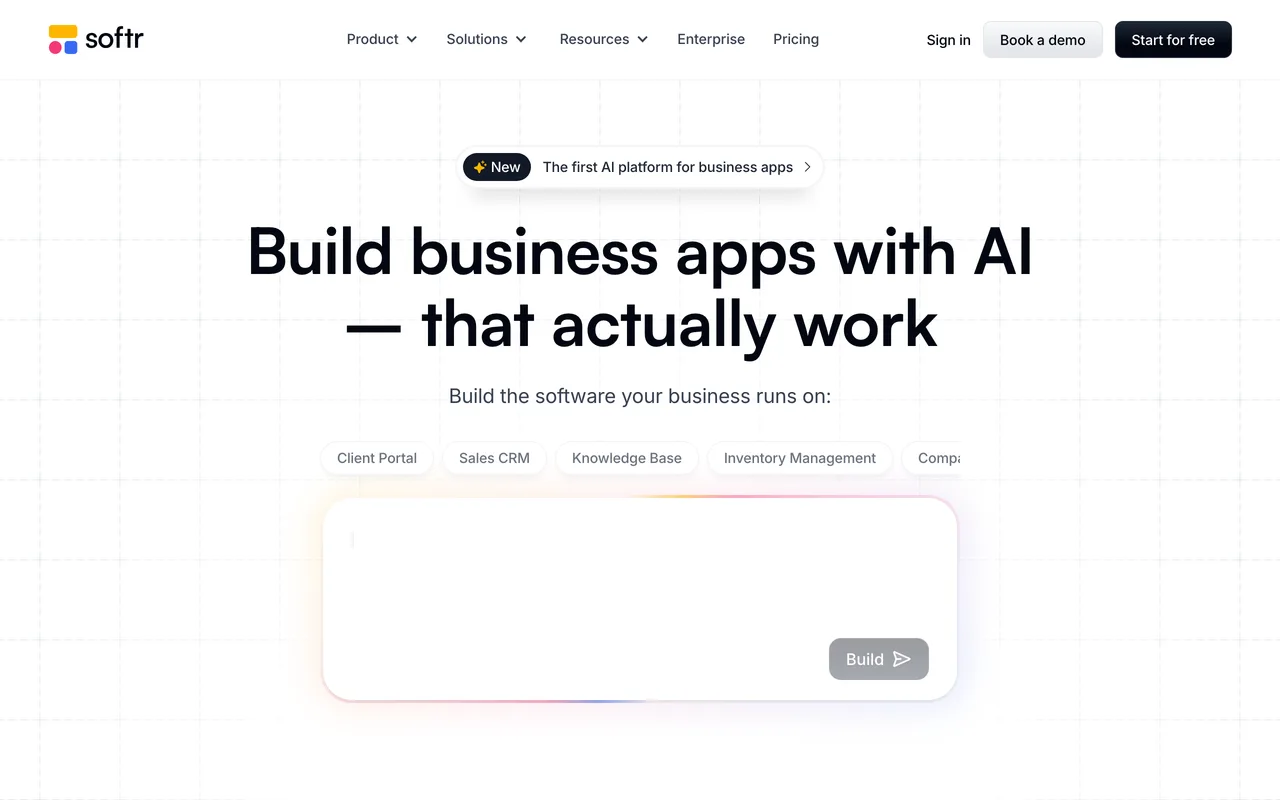 Softr Platform preview