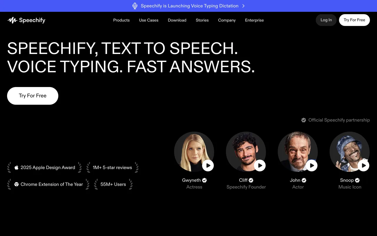 Speechify preview