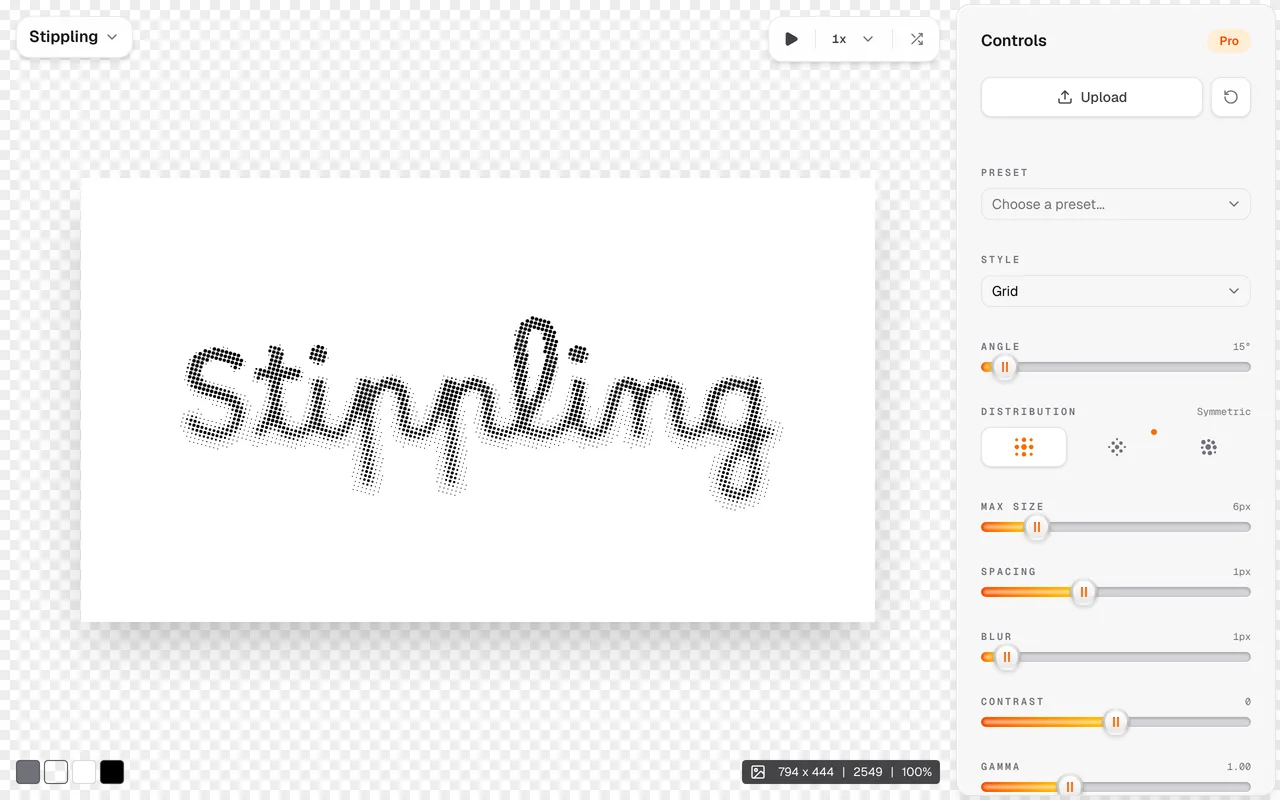 Stippling App preview