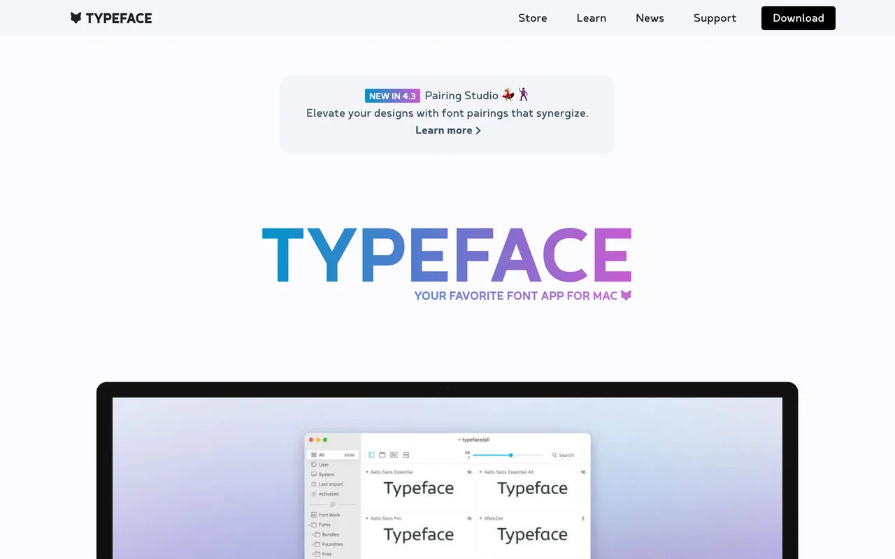 Typeface preview