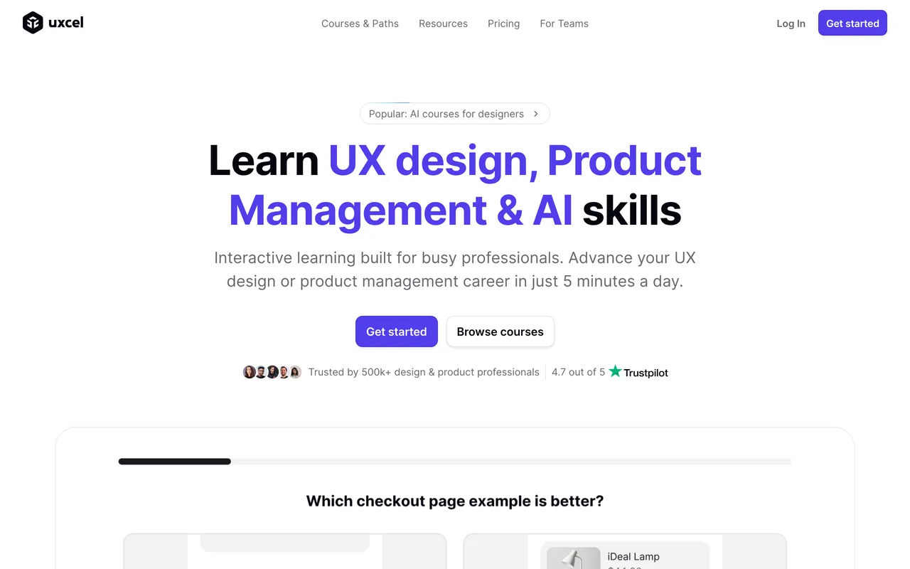 Uxcel preview