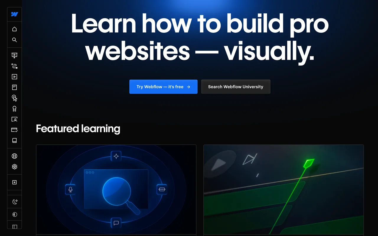 Webflow University preview