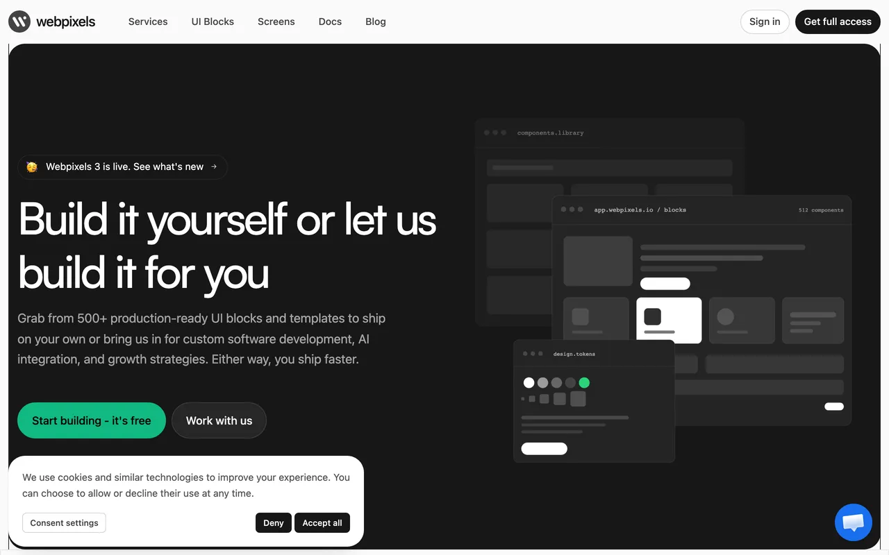 Webpixels preview