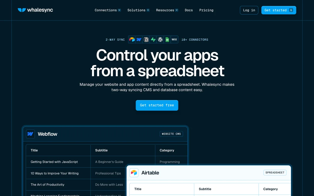 WhaleSync preview